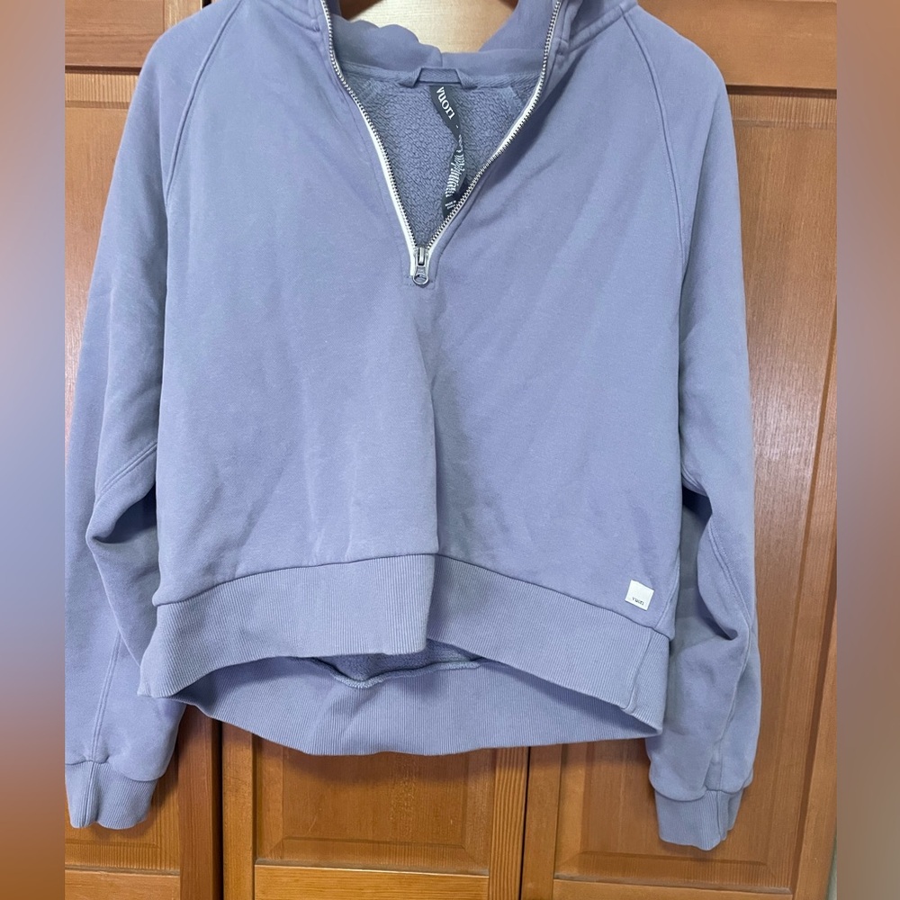 Vuori Restore Half-Zip Crop Hoodie